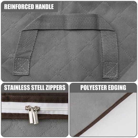 Large Folding Storage Bags (4 Pack)  Anti Dust Clothes Storage Bags - Picture 12 of 14